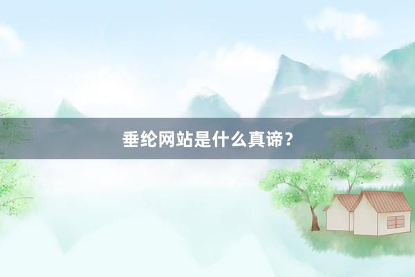 垂纶网站是什么真谛？